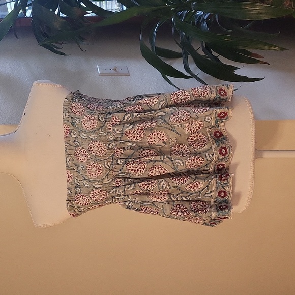 Modern Soul Dresses & Skirts - Modern Soul Floral Mini Skirt - Gray and Pink